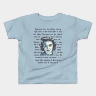 Judy Garland Portrait Kids T-Shirt